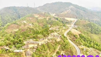 Bia di tích Đèo Pha Din - Mường É