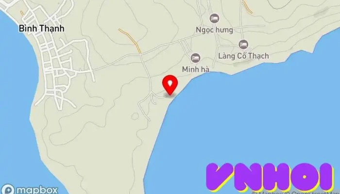 bản đồ của Bãi Đá 7 Màu Điểm thu hút khách du lịch, Phòng cho thuê trong Bình Thuận