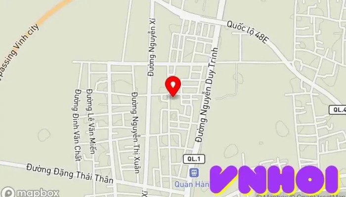 bản đồ của Ban quản lý rừng phòng hộ Nghi Lộc Dịch vụ lâm nghiệp trong Nghệ An