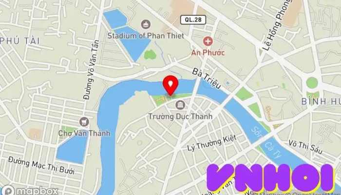 bản đồ của Bảo tàng Hồ Chí Minh Bảo tàng lịch sử trong Bình Thuận