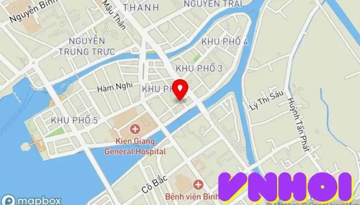 bản đồ của Bảo tàng Kiên Giang Bảo tàng, Điểm thu hút khách du lịch trong Kiên Giang