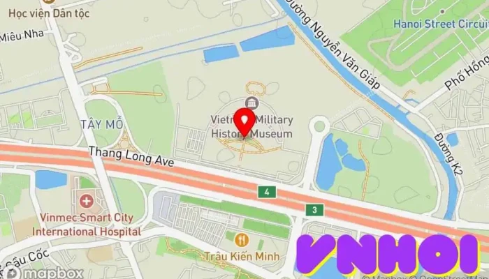 bản đồ của Bảo tàng Lịch sử Quân sự Việt Nam Bảo tàng quân đội, Bảo tàng lịch sử, Điểm thu hút khách du lịch, Bảo tàng chiến tranh trong Hà Nội