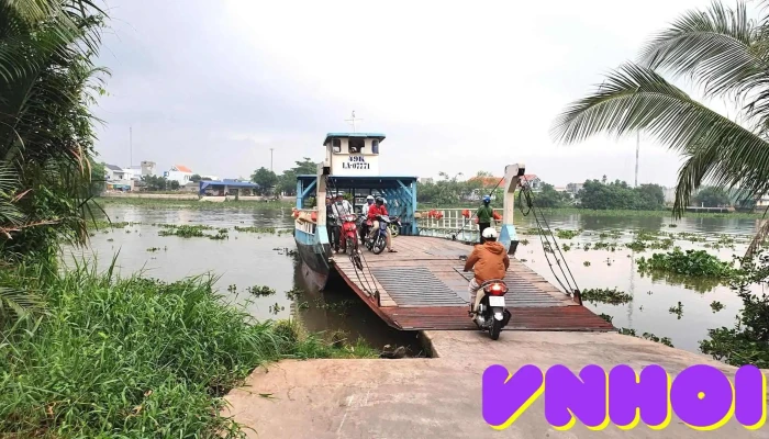 Bến phà Vàm Thủ bờ Bình An - Bình An
