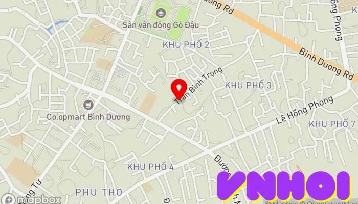 bản đồ của Cafe Quán Gió và nước Quán cà phê trong Bình Dương