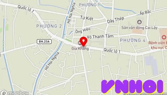 bản đồ của Cai Lậy  trong Tiền Giang