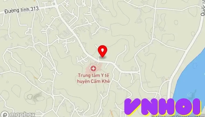 bản đồ của Cẩm Khê Central Park Khu liên hợp căn hộ trong TT. Lâm Thao