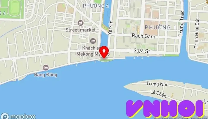 bản đồ của CẢNG DU THUYỀN MỸ THO Điểm thu hút khách du lịch trong Tiền Giang
