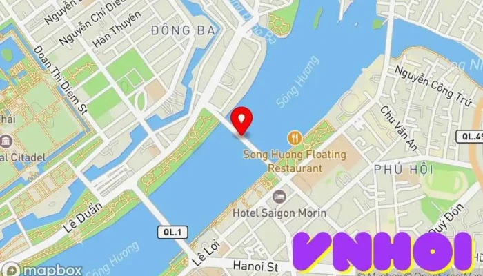 bản đồ của Cầu Trường Tiền Cầu trong Thành phố Huế
