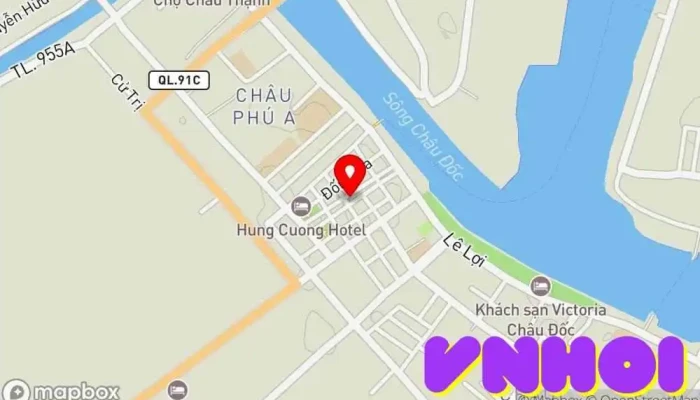 bản đồ của Chợ Châu Đốc Chợ trong An Giang