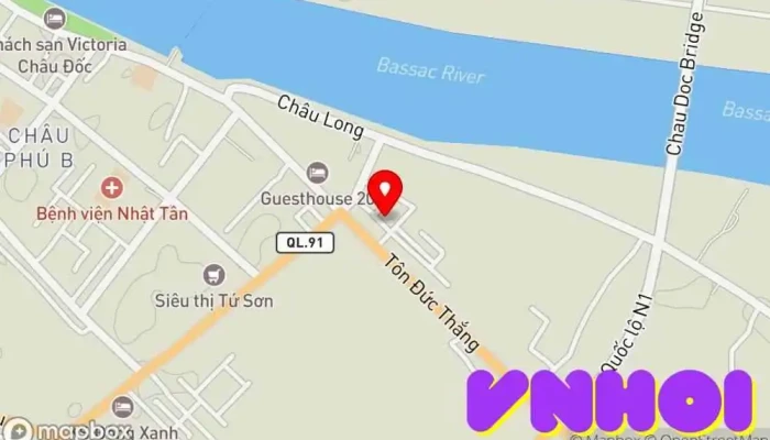 bản đồ của Chợ Châu Long Chợ, Điểm thu hút khách du lịch trong An Giang
