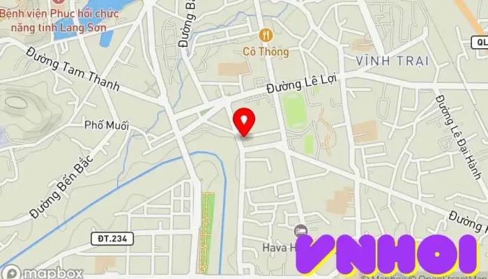 bản đồ của Chợ Đông Kinh Chợ bán buôn, Điểm thu hút khách du lịch trong Lạng Sơn