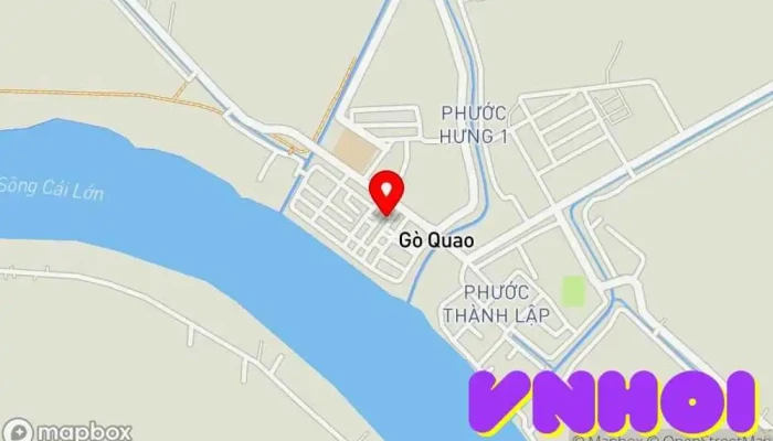 bản đồ của Chợ Gò Quao Chợ trong Kiên Giang