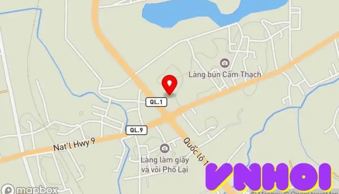 bản đồ của Chợ Ngã Tư Sòng Chợ trong Lê Duẩn