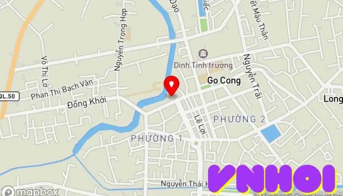 bản đồ của Chợ Thành Phố Gò Công (Cũ) Chợ trong Tiền Giang