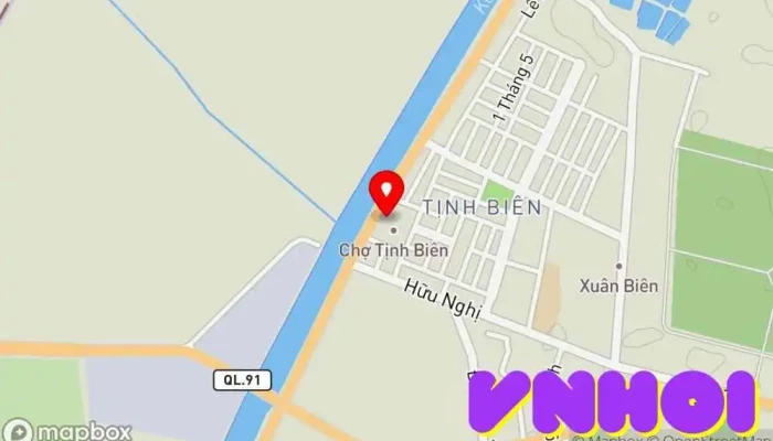 bản đồ của Chợ Tịnh Biên Chợ trong An Giang
