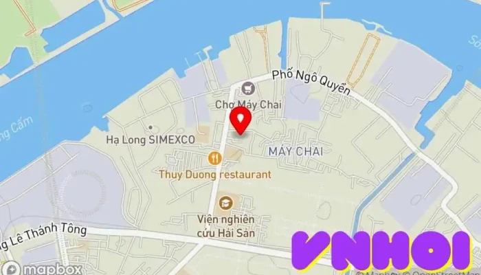 bản đồ của Chùa Đỏ Chùa phật giáo, Chùa, Điểm đến tôn giáo, Điểm thu hút khách du lịch trong Hải Phòng