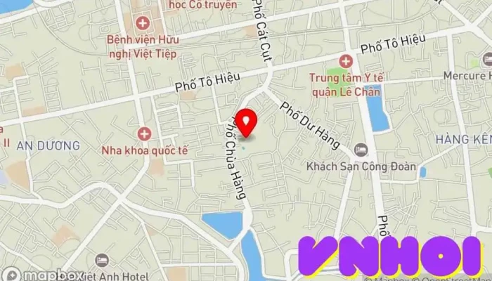 bản đồ của Chùa Dư Hàng Chùa phật giáo, Chùa, Địa điểm hành hương, Điểm đến tôn giáo, Điểm thu hút khách du lịch trong Hải Phòng