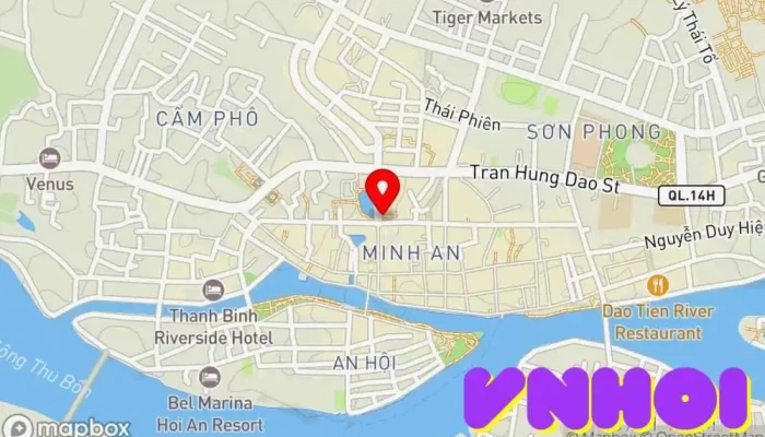 bản đồ của Chùa Pháp Bảo Chùa phật giáo, Điểm thu hút khách du lịch trong Quảng Nam