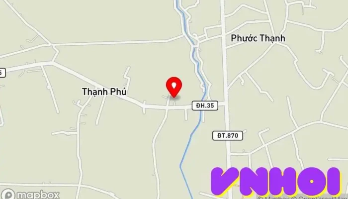 bản đồ của Chùa sắc tứ Linh Thứu Chùa phật giáo trong Tiền Giang