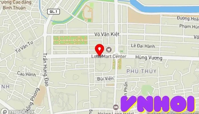 bản đồ của Chùa Tòng Lâm Vạn Thiện Chùa phật giáo, Điểm thu hút khách du lịch trong Bình Thuận