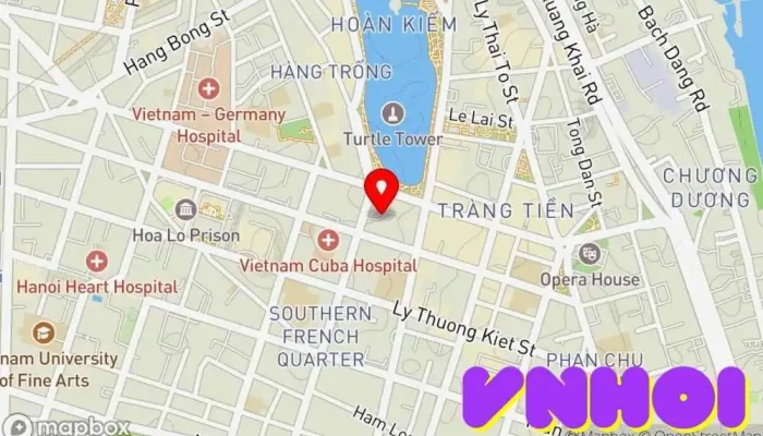 bản đồ của Chùa Vũ Thạch Chùa phật giáo, Chùa, Điểm đến tôn giáo, Điểm thu hút khách du lịch trong Hà Nội