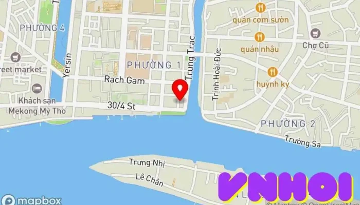 bản đồ của Chương Dương Hotel Khách sạn trong Tiền Giang
