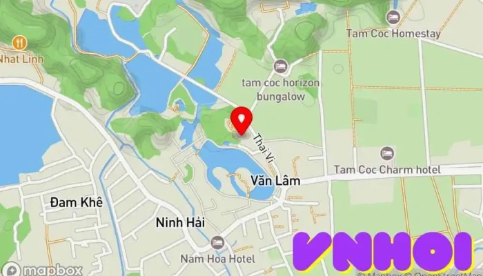 bản đồ của Cố Viên Lầu Điểm Tham Quan Nhà Cổ Khách sạn nghỉ dưỡng trong Ninh Bình