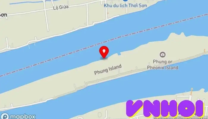 bản đồ của Cồn Phụng Resort Mekong Khách sạn nghỉ dưỡng trong Bến Tre