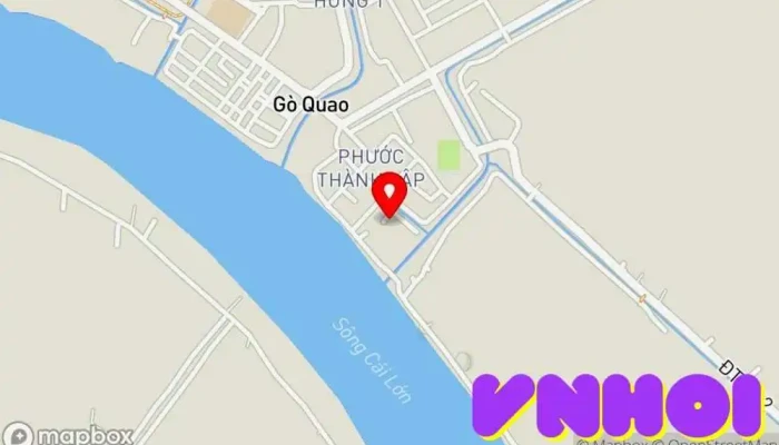bản đồ của Công An Huyện Gò Quao Sở cảnh sát trong Kiên Giang