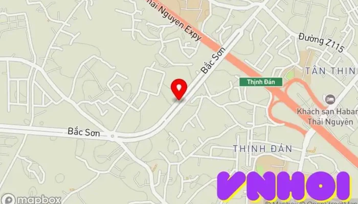 bản đồ của Cổng Tam Quan Điểm thu hút khách du lịch trong Thái Nguyên