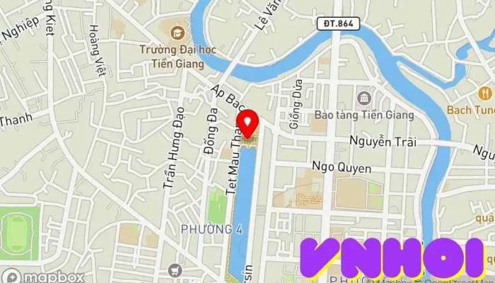 bản đồ của Công viên - Tết Mậu Thân Công viên trong Tiền Giang