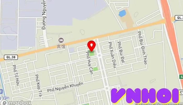 bản đồ của Công Viên Đồng Van Công viên trong Đồng Văn
