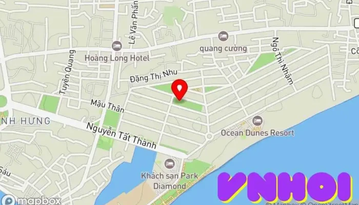 bản đồ của Công viên Hòa Bình Công viên, Điểm thu hút khách du lịch trong Bình Thuận