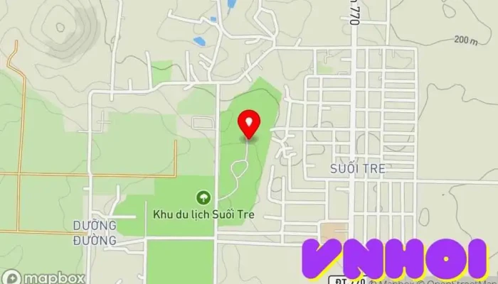 bản đồ của Công viên văn hóa Suối Tre Công viên, Điểm thu hút khách du lịch trong Đồng Nai