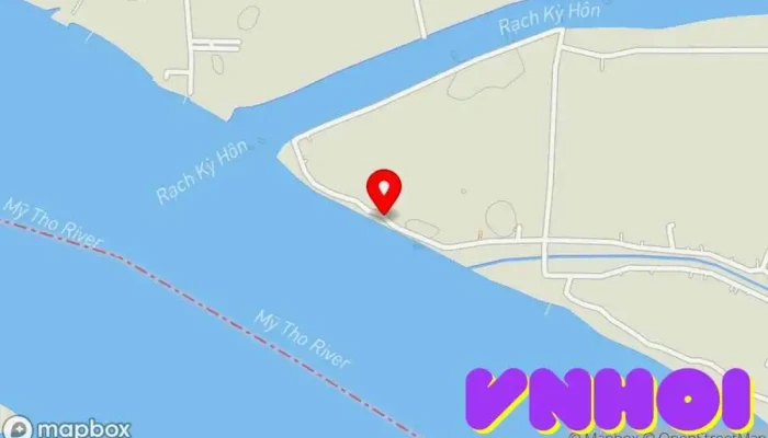 bản đồ của Công viên ven sông Chùa Liên Hoa (Mẹ Nam Hải Tiền Giang) Công viên trong Tiền Giang