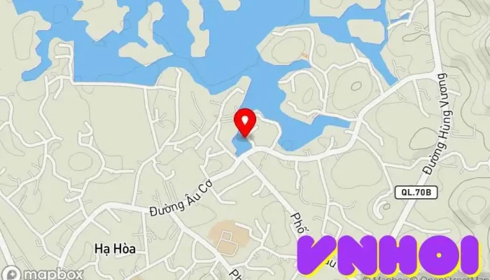 bản đồ của Đầm Ao Châu Hồ bơi trong Hạ Hòa