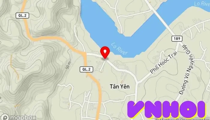 bản đồ của Đền Bắc Mục Chùa phật giáo trong Tuyên Quang