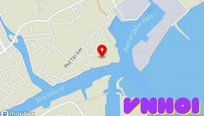bản đồ của Đèn biển Diêm Điền Điểm thu hút khách du lịch trong Thái Bình