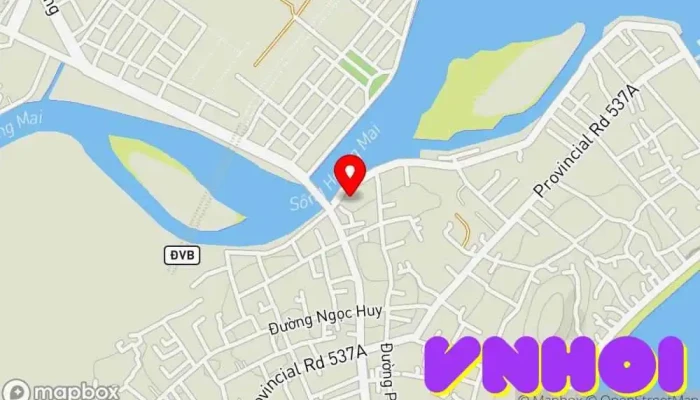 bản đồ của Đền Cờn Nơi thờ cúng, Địa điểm hành hương, Điểm đến tôn giáo, Điểm thu hút khách du lịch trong Nghệ An