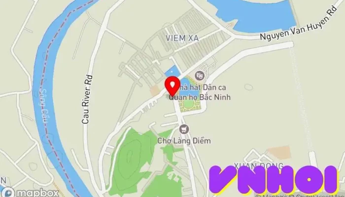 bản đồ của Đền Cùng - Giếng Ngọc Điện thờ trong Bắc Ninh