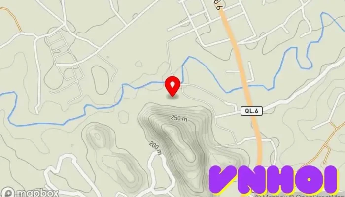 bản đồ của Đền Đông Sơn Đền thờ đạo Lão trong Hòa Bình