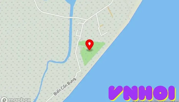 bản đồ của Di tích đường Hồ Chí Minh trên biển Điểm mốc lịch sử trong Bến Tre