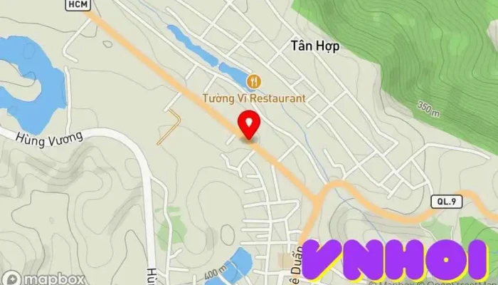 bản đồ của Di tích lịch sử Đường mòn Hồ Chí Minh Điểm mốc lịch sử trong TT. Khe Sanh
