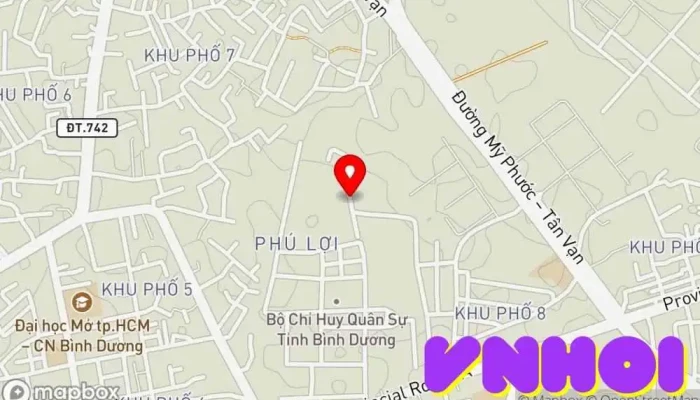bản đồ của Di tích Lịch sử Nhà tù Phú Lợi Địa điểm lịch sử trong Bình Dương