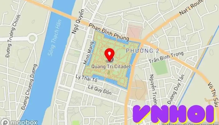bản đồ của Di tích Lịch sử Thành cổ Quảng Trị Điểm mốc lịch sử trong Phường 2