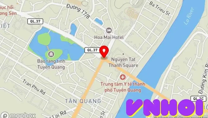 bản đồ của Di tích Thành cổ Tuyên Quang Điểm mốc lịch sử trong Tuyên Quang