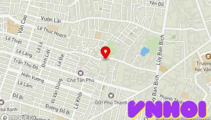 bản đồ của Địa đạo Phú Thọ Hòa Điểm mốc lịch sử trong Phú Thọ Hoà