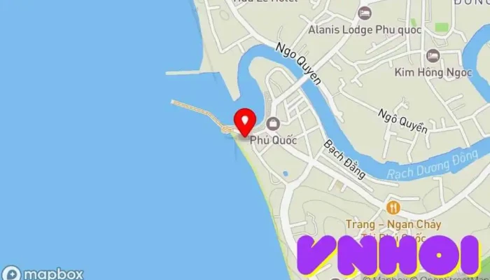 bản đồ của Dinh Bà Thủy Long Thánh Mẫu Nơi thờ cúng, Điểm thu hút khách du lịch trong Kiên Giang
