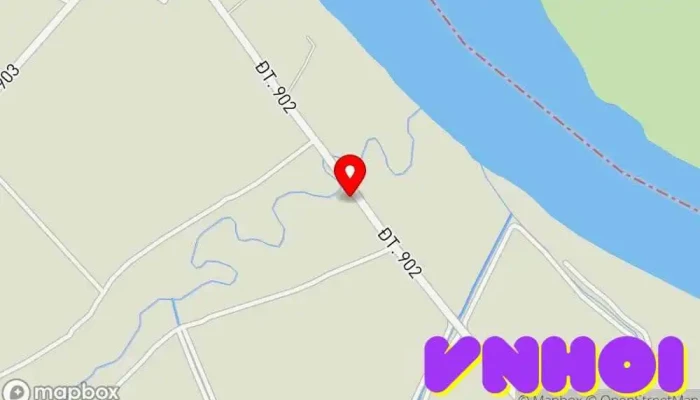 bản đồ của Đình Hòa Phú Điện thờ trong Vĩnh Long