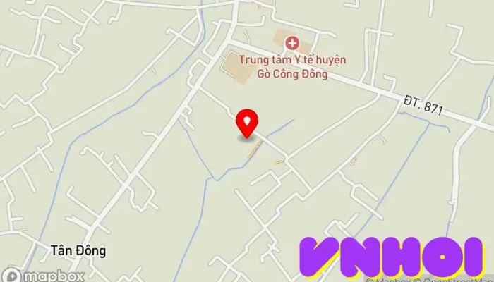 bản đồ của Đình Tân Đông Đình làng trong Tiền Giang